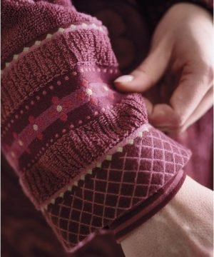 halats-pip-studio-jasmin-jacquard-dark-pink-dekorativam-piedurknem