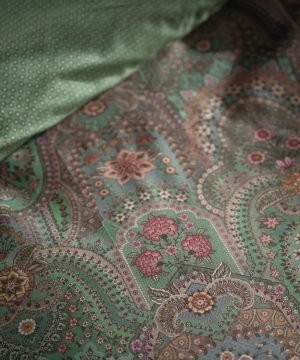 perkala-gultas-vela-little-jabali-green-ar-rakstu-zalos-tonjos