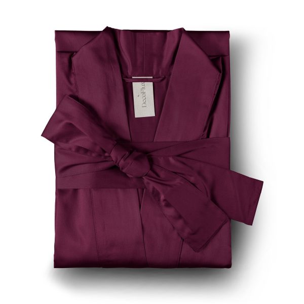 Halāts satīna Burgundy