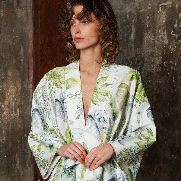 Satīna halāts Decoflux Flora Costera